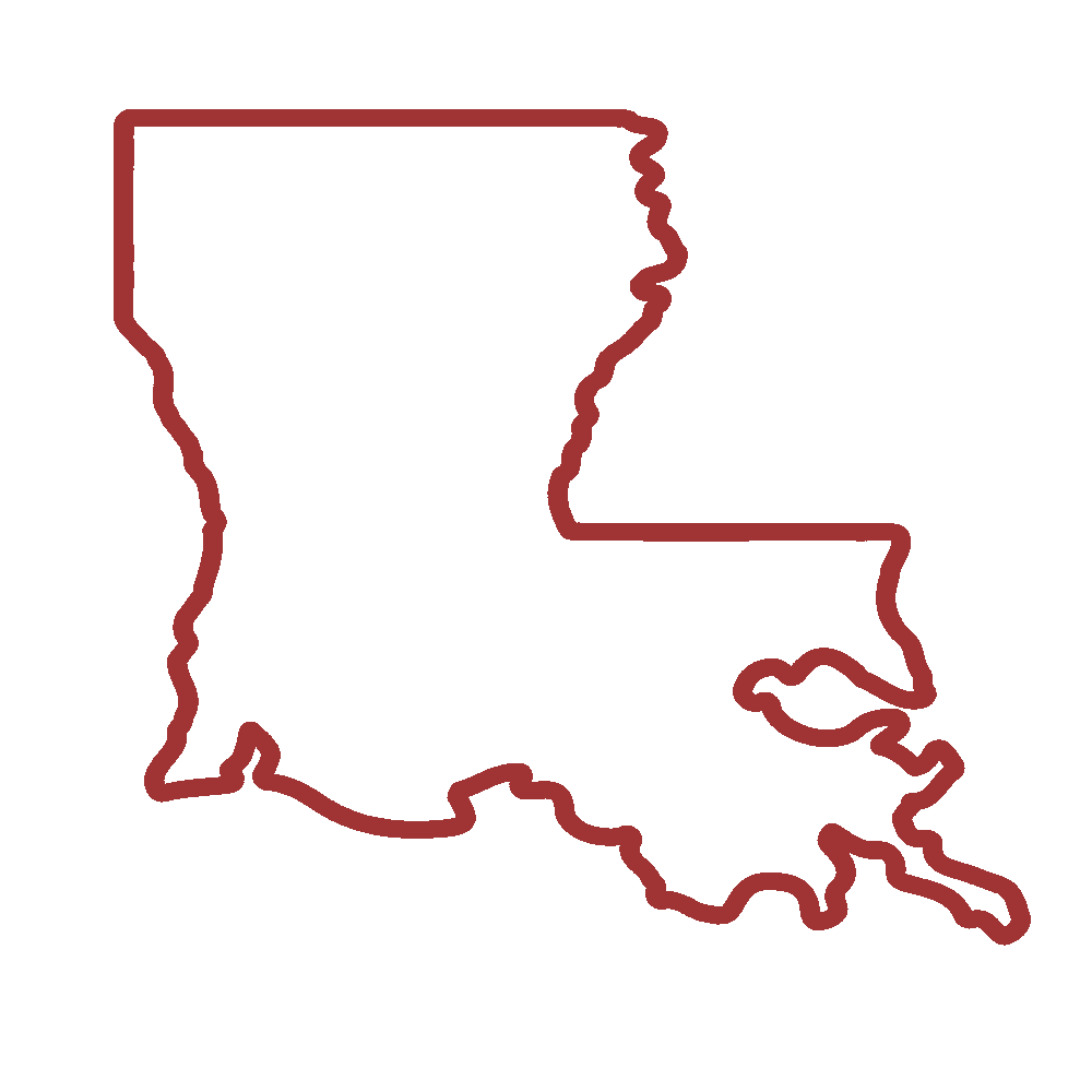 louisiana state outline